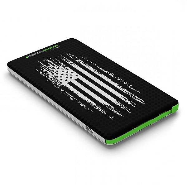 Carregador Portátil Power Bank Parabellum EUA Defence Team Six Brasil