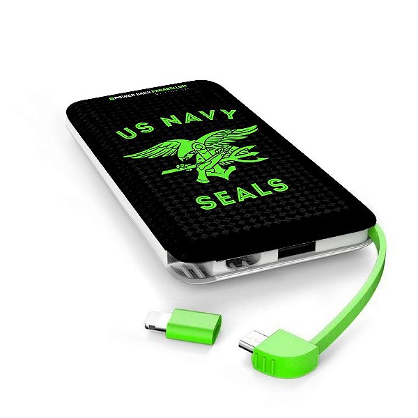 Carregador Portátil Power Bank Parabellum Navy Seals Team Six Brasil