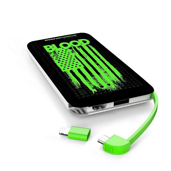 Carregador Portátil Power Bank Parabellum Blood Is The Ink Of Freedom Team Six Brasil