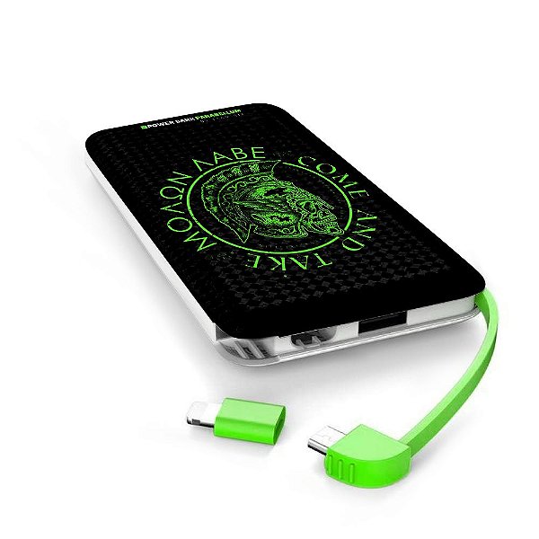 Carregador Portátil Power Bank Parabellum Molon Labe Team Six Brasil