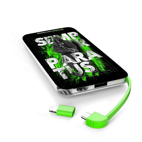 Carregador Portátil Power Bank Parabellum Semper Paratus Team Six Brasil