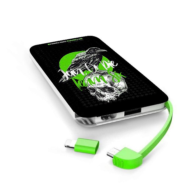 Carregador Portátil Power Bank Parabellum Join Or Die Crow Team Six Brasil