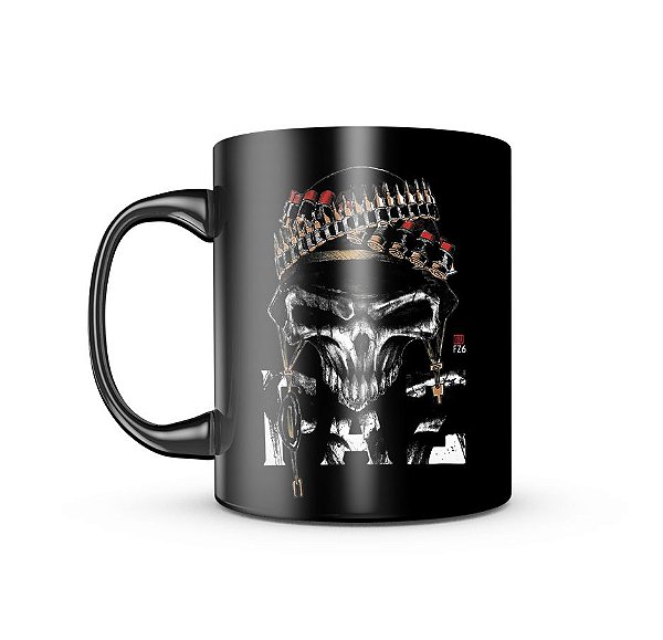Caneca de Porcelana Dark GUFZ6 PAZ Team Six Brasil
