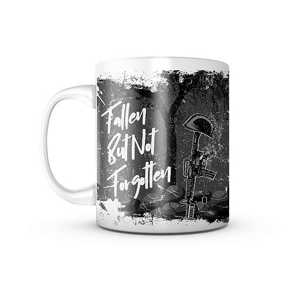 Caneca de Porcelana Dark GUFZ6 Fallen But Not Forgotten Team Six Brasil