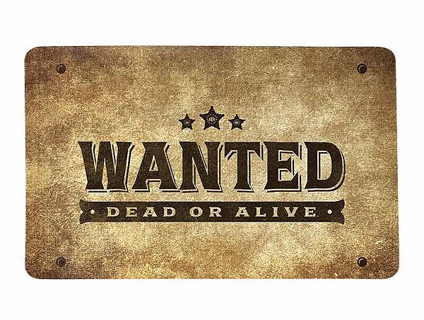Tapete Militar Grunge Old West Wanted Team Six Brasil