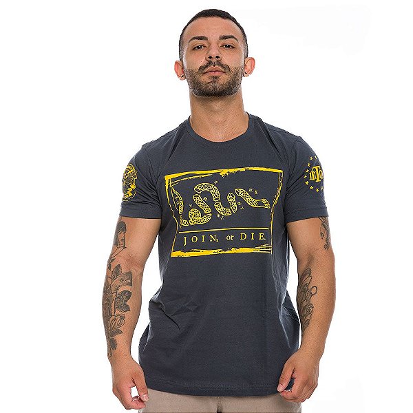 Camiseta Masculina Magnata Join Or Die Liberty Team Six Brasil
