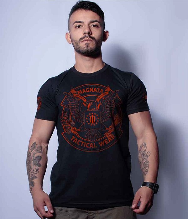 Camiseta Masculina Squad T6 Magnata Tactical Wear Team Six Brasil