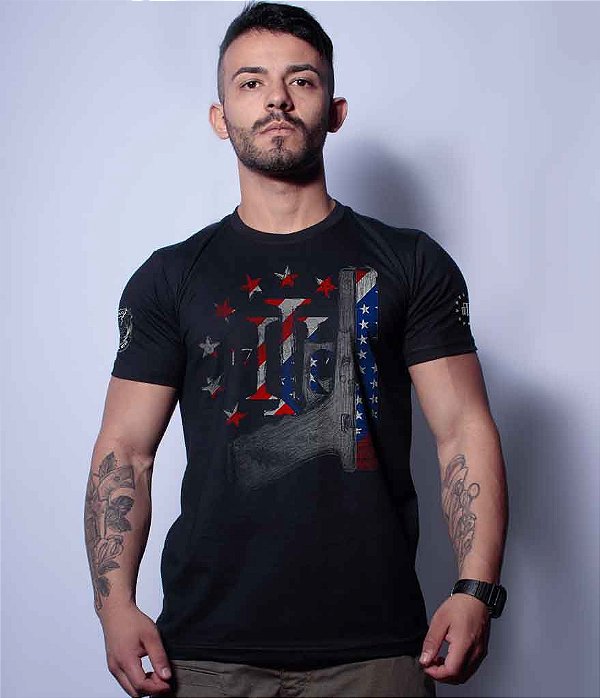 Camiseta Masculina Squad T6 Magnata Glock Three Percent Team Six Brasil