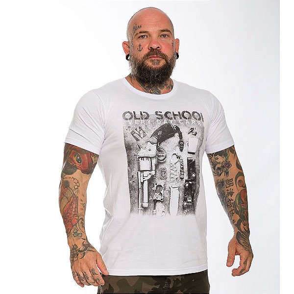 Camiseta Masculina Casual Vidi Vici EDC Old School Every Day Care Team Six Brasil