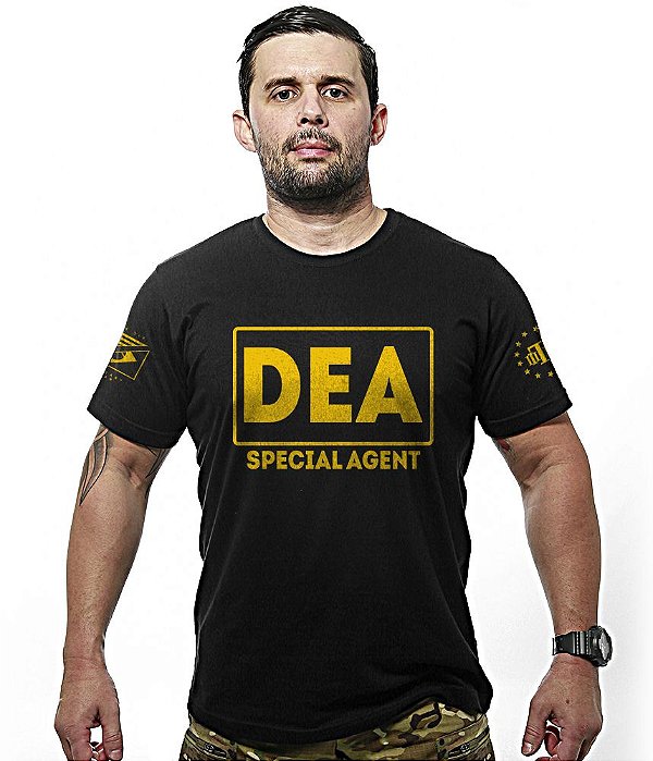 Camiseta Masculina DEA Narcoticos EUA Team Six Brasil