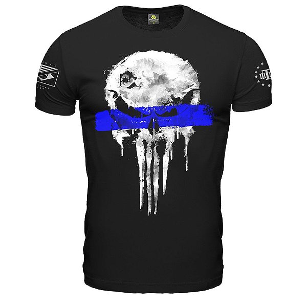 Camiseta Masculina Punisher Police Live Matter Vidas Policiais Importa Team Six Brasil