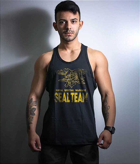 Camiseta Regata Navy Seal Masculina Team Six Brasil