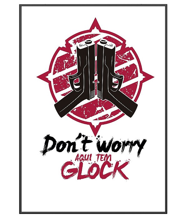 Poster Militar Temático Glock