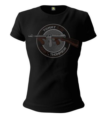 Camiseta Baby Look Feminina Squad T6 Instrutor Fritz Tommy Gun John T. Thompson Team Six Brasil