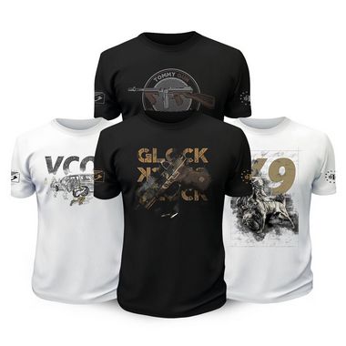 Kit 4 Camisetas Masculinas Tactical Fritz Vintage Gun Team Six Brasil