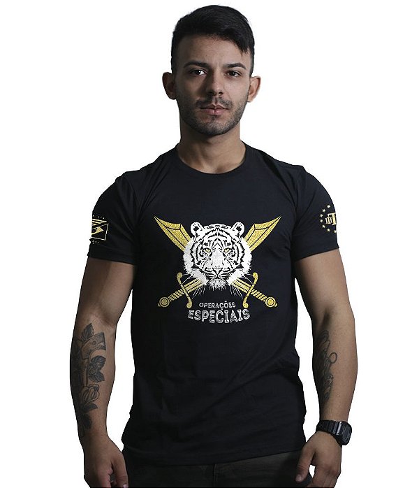 Camiseta Masculina Operações na Selva Team Six Brasil
