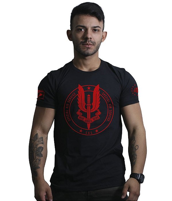 Camiseta Masculina Britânica SAS Special Air Service Team Six Brasil