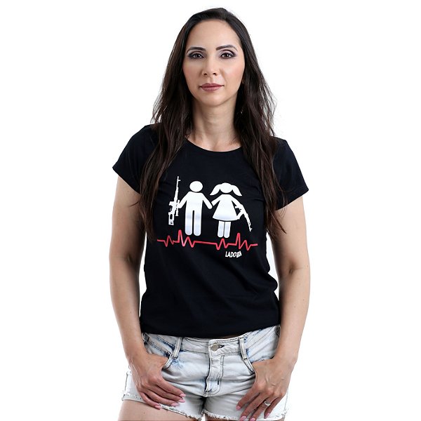 Camiseta Baby Look Feminina Lador Boyfriends Army Team Six Brasil