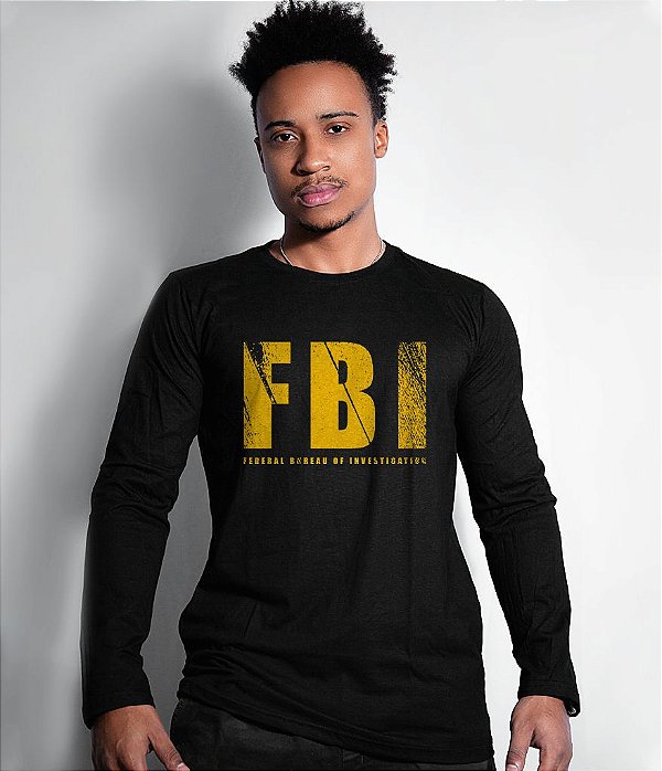 Camiseta Manga Longa FBI Masculina Team Six Brasil
