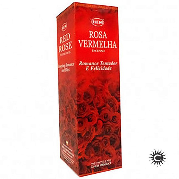 Incenso - Box Com 25 Caixas - Rosa Vermelha