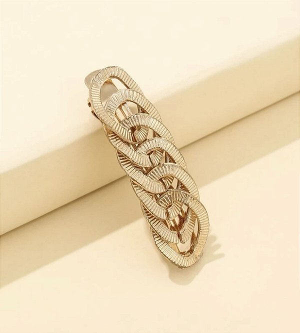 Presilha LUA elos com textura dourado