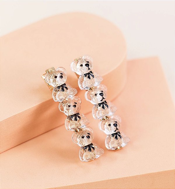 Hair clip CRIS trio ursos (par)