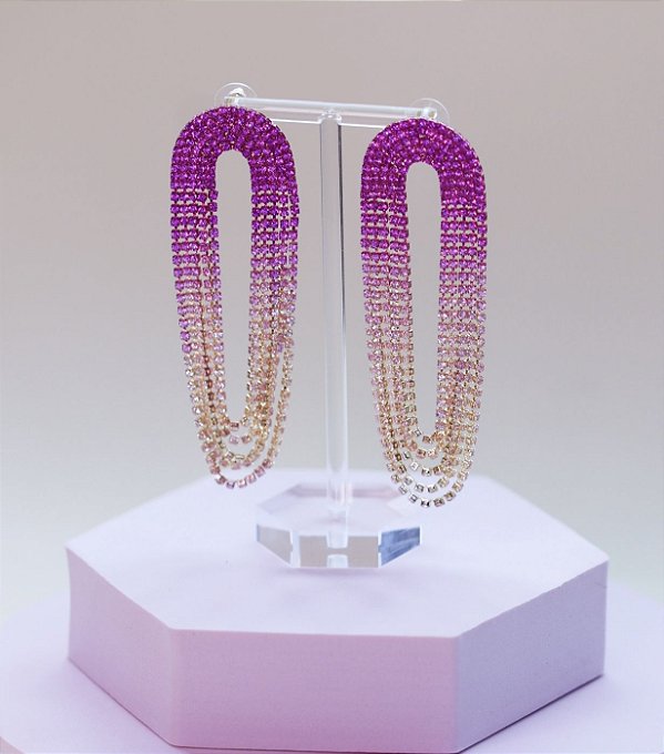 Max Brinco LARYSSA strass rosa degrade