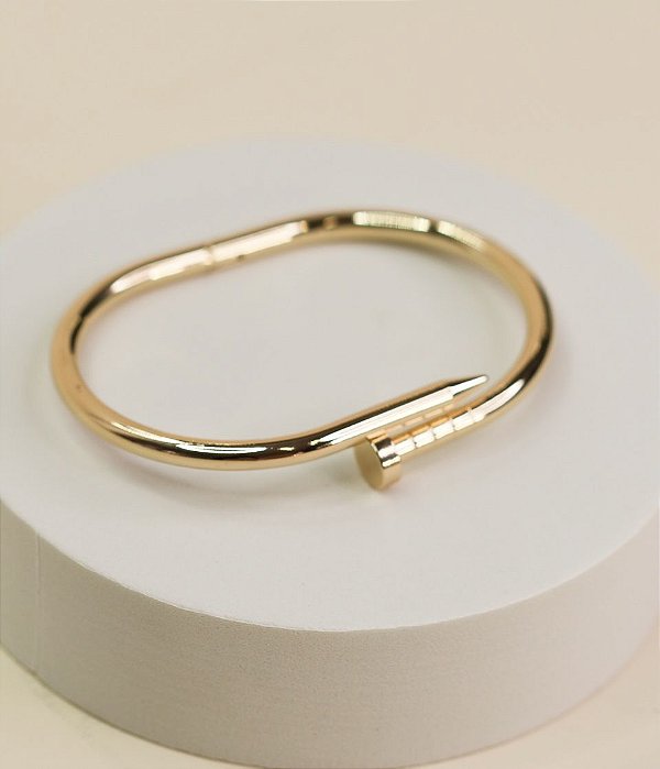 Bracelete SANDY prego inspiração Cartier dourado