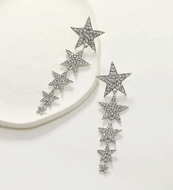 Brinco HERA party estrelas de strass