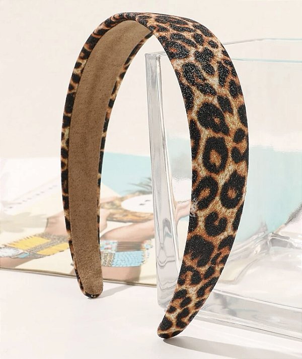 Tiara JULIANA animal print com brilho