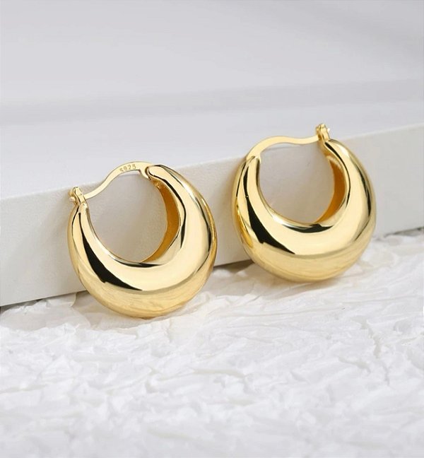 Argola CARLA mini banhada a ouro