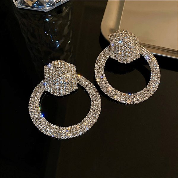 Brinco NORMA party max circulo strass premium