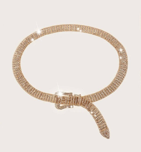 Cinto DEBORA strass dourado