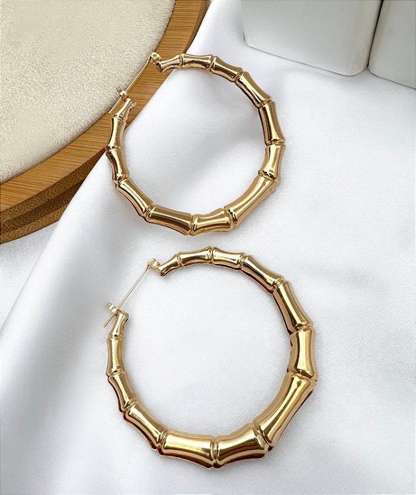 Max Argola LUCIOLA bamboo folheada a ouro