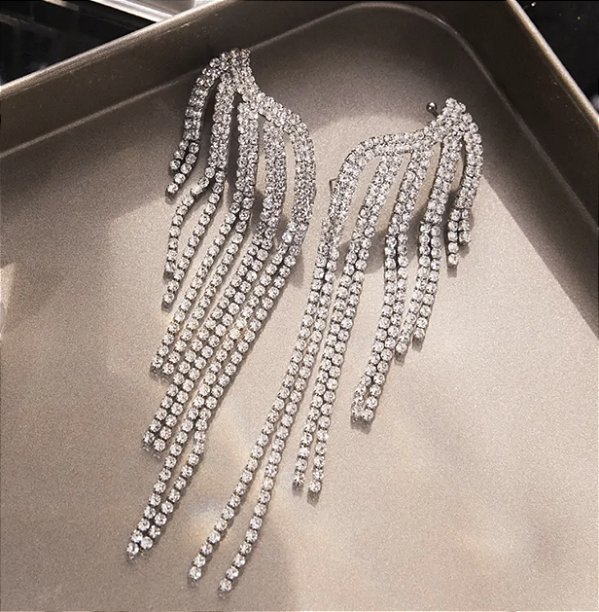 Brinco ear cuff KAMILY party prata