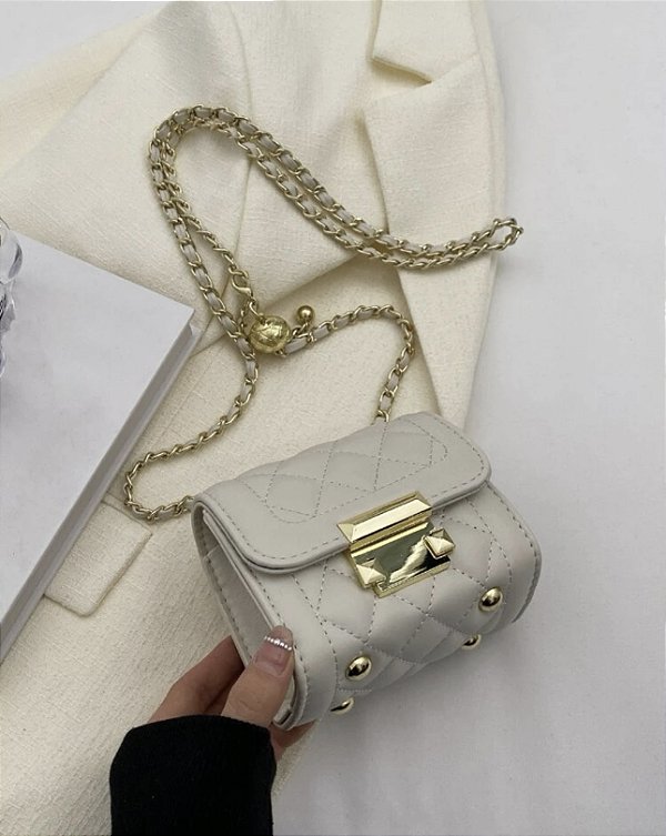 Bag micro RAISSA courino off white
