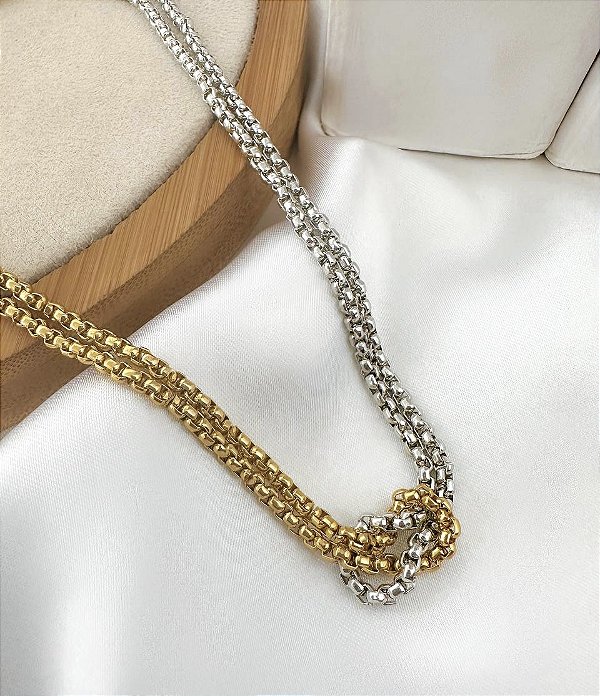 Choker POPE mix banho Folheada