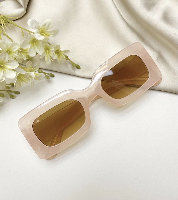 Oculos CECILIA quadrado armação rosa Candy