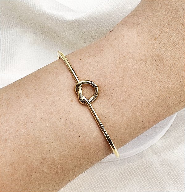 Bracelete SAMIA nó  folheada a ouro