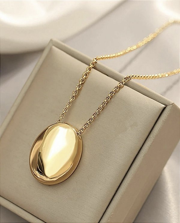 Colar MERCURI longuinho folheado a ouro