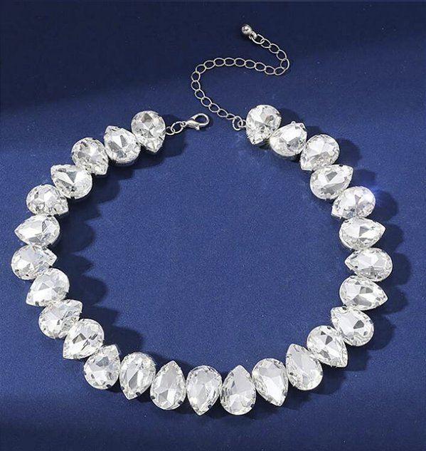 Choker SYBEL cristal duplo