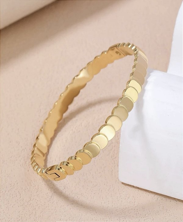 Bracelete MERCURI folheada a ouro