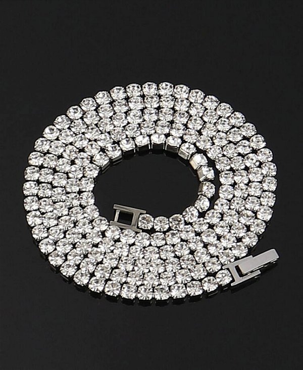 Choker TIANA riviera folheada a prata com zirconia premium