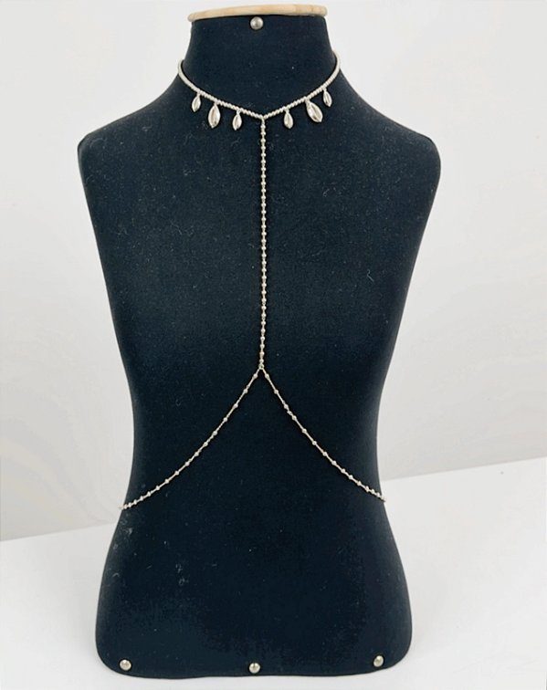 Body chain TASSIA folheada a ouro