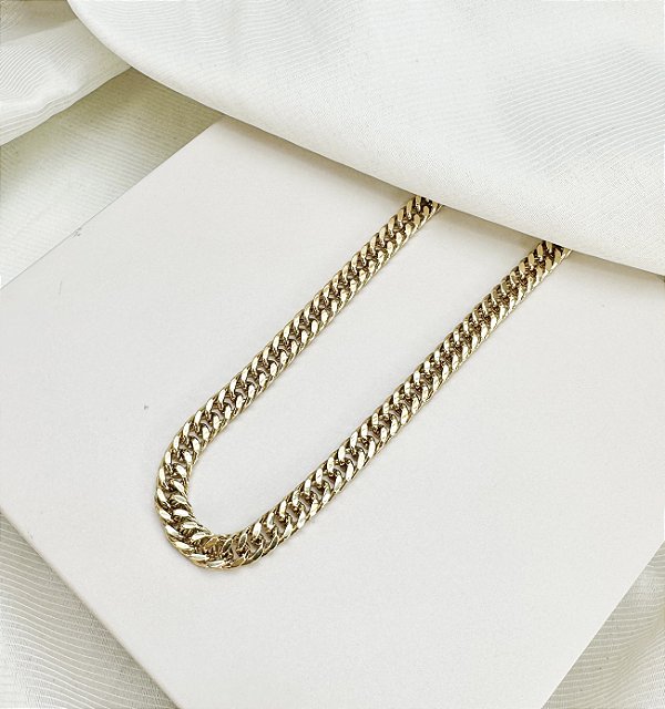 Choker MADU Folheada A Ouro Corrente