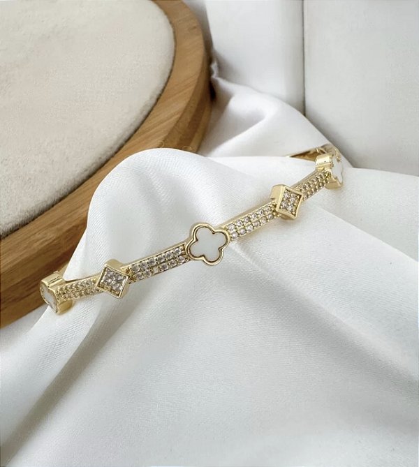 Bracelete LEONOR folheada a ouro