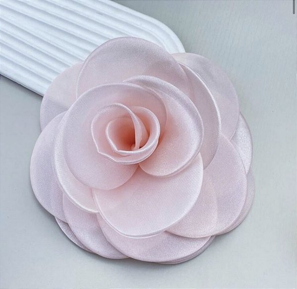 Max flor acessório para aplicar em roupas e cabelo cor ROSA