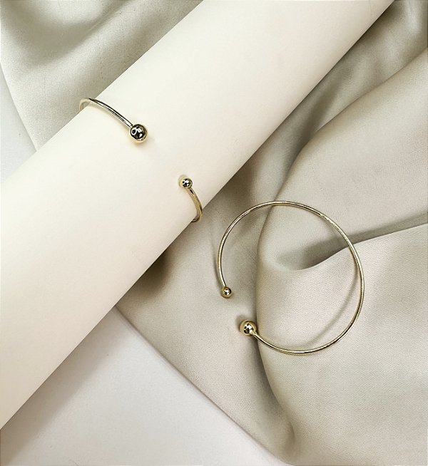Bracelete JUDITH folheada a ouro