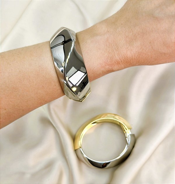 Bracelete VESPER max orgânico com verniz italiano MIX DE BANHOS