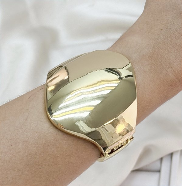 Bracelete DRAKE max folheada a ouro